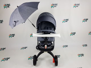 Новинка новая детская коляска dsland v8 модель 2в1 серая аналог stokke foto 6