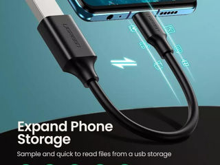 USB On-the-Go. Кабель-OTG-кабель адаптер для подключения к смартфону разных устройств. foto 6