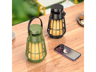 Boxa portabila HOCO BS61 Wild fun outdoor camping light BT speaker Magic black night foto 4