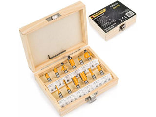 Set freze profilate pentru lemn Powermat PM-ZFD-12.8 foto 2