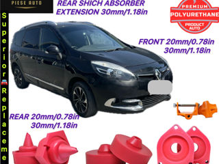 Renault Fluence, Laguna,grand,scenic,megane проставки, дорожный просвет, клиренс 20-30mm foto 1