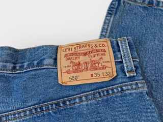 Levi's 550 Джинсы мужские Размер 35x32 Расслабленная посадка, джинсовый стиль и комфорт foto 3