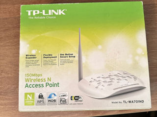 Продам Новый - Tp-link Tl-wa701nd 150mbps Wireless Lite N Access Point, Atheros,1t1r, 2.4ghz foto 1