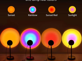 Lampa LED Proiector Sunset 4 filtre foto 2