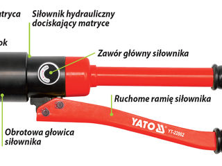Ручной гидравлический пресс для опрессовки наконечников , Резак гидравлический кабельный "Yato" foto 2