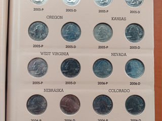 Set album US Statehood quarter dollar 1999-2008 P & D foto 5