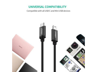 Cablu USB-C la mini USB UGREEN US242 foto 6
