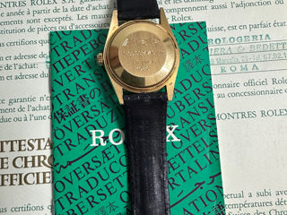 Rolex original cu acte din aur 750proba foto 2