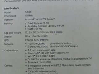 HTC Sensation XL X315E рабочий 300 лей фото 3