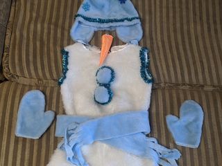 Детский новогодний костюм снеговика. foto 1