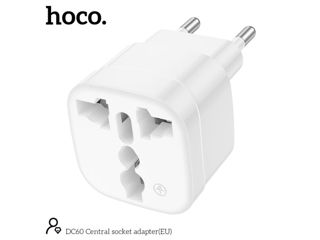 Adaptor priză centrală HOCO DC60 (UE) foto 4