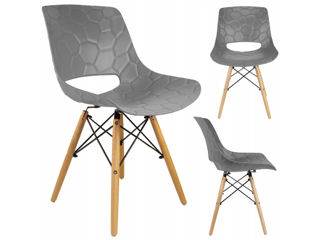 Scaun scandinav JUMI LARS (gri)