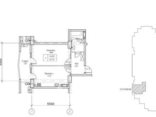 Apartament cu 1 cameră, 48 m², Botanica, Chișinău foto 2