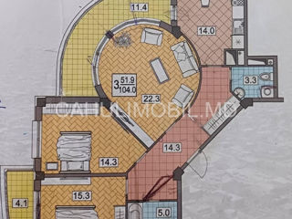 Apartament cu 3 camere, 106 m², Centru, Cahul foto 9