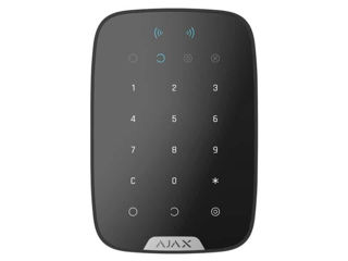 Ajax Wireless Security Touch Keypad "Keypad Plus", Black, Encrypted Contactless Cards And Key Fobs foto 1