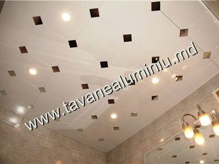 Poduri pentru bae si bucatarie tavane aluminiu metalice потолки алюминиевые подвесные