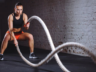 Канат для ударов в пол. Coarda crossfit. Funia Canat. Crossfit battle rope foto 2