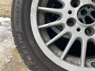  Jante Originale BMW , R 15 , E 36.+Anvelope Michelin Alpin 6 foto 2