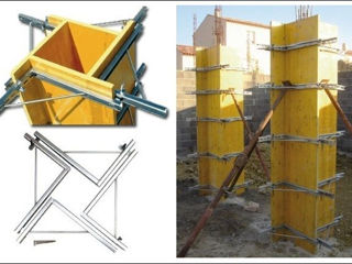 Cofraj rapid cu panouri tristrat (tip Doka) si accesorii (distantiere, bride,bastaone, montanti) foto 3