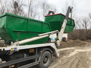 Evacuarea deseurilor de constructie / Evacurea gunoiului container 8m3 / Вывоз строительного мусора