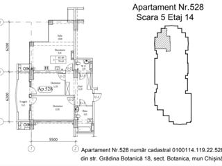 Apartament cu 3 camere, 79 m², Botanica, Chișinău