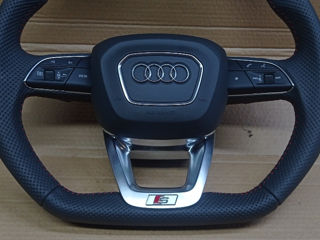 Volan руль audi sline. audi q5 q7 q8. новый. красная  строчка. с air bag. foto 2