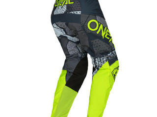 Pantaloni O'NEAL Element Camo gri/galben neon premium - accesibil foto 2