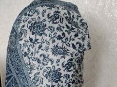 Шарфы, платки разные-красивые,нарядные!Палантин ажурное-синий с белым! foto 10