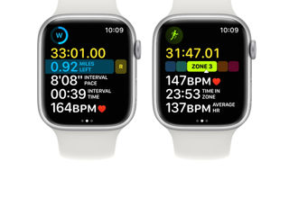 Apple Watch Series 8 GPS 45mm Silver Aluminum Case with White Sport Band foto 6