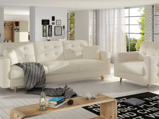 Canapea cu fotoliu stilată cu maxim confort
