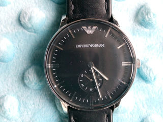 Часы Emporio Armani (кварцевые), кожаный ремешок