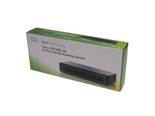 8-port Desktop Switch Сisco SF100D-08 - Noi cu garantie 2 ani (transfer /card /cash) foto 1