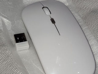 Mouse alb cu bluetooth wifi foto 0