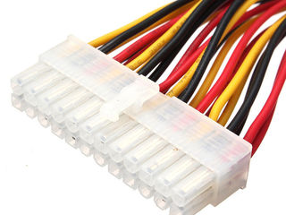 ID-185: Power Supply Extension Cable ATX 24 Pin Male to 24Pin Female - Удлинитель 24 пин - 30 см foto 3