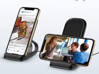 Wireless Charger Stand Беспроводная зарядка Suport telefon foto 7