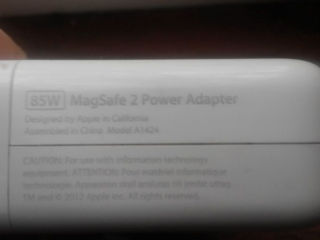 Adaptor Incarcator Original Apple 85W MagSafe 2 Power Adapter Charger apple MacBook Pro Retina фото 2