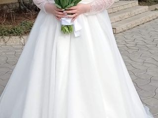 Rochie de mireasă cusută la comandă, mărimea 48-50 eu foto 1