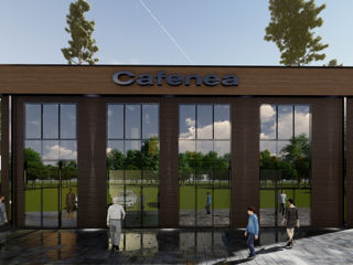 Cafenea/ stil modern / P+E / renovare / bunuri comerciale / proiecte / arhitectura / ingineri / 3D foto 3