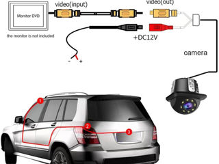 Универсальная HD-камера резервного/фронтального обзора foto 5
