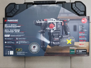 CIOCAN ROTOPERCUTOR fără fir Parkside PKHAP 20-Li 1.9J A1 foto 2