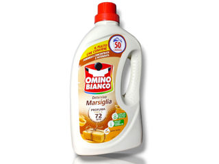 Omino Bianco Cu Sapun De Marsiglia Detergent Lichid, 50 Spălări, 2000Ml foto 1