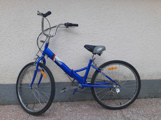 Продам недорогой б/у складной подростковый велосипед Салют. Колёса 24"