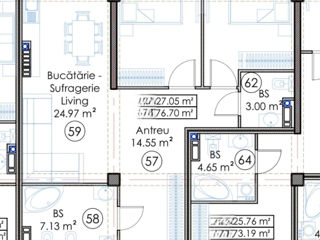 Apartament cu 2 camere, 75 m², Centru, Chișinău foto 5