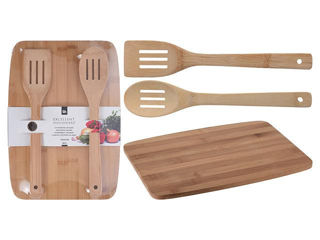 Set Tocator Din Bambus Eh 33X23Cm, 2 Spatule foto 1