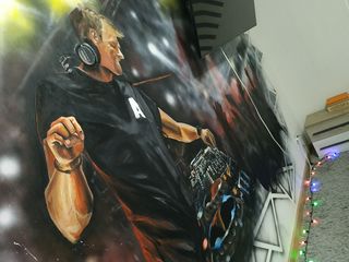 Художник /pictor /художественная роспись стен в интерьере /grafiti/ picturi pe pereti foto 4
