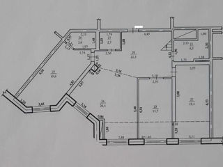 Apartament cu 3 camere, 195 m², Centru, Chișinău foto 3