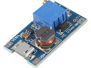 MT3608 Boost converter module to 28V 2A. Преобразователь, повышающий, Uвх=2...28В. foto 5