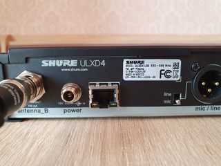 Shure ULXD14 (L50 632-698MHz) wireless instrumental. Original - Made in Mexico. foto 6