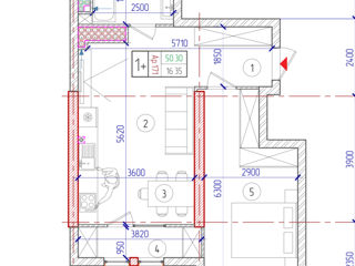 Apartament cu 1 cameră, 51 m², Botanica, Chișinău foto 9