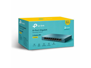 Switch de rețea TP-LINK LS108G, 8x 10/100/1000 Mbps